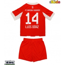 Bayern Munich Luis Diaz #14 Replica Home Minikit 2025-26 Short Sleeve (+ pants)